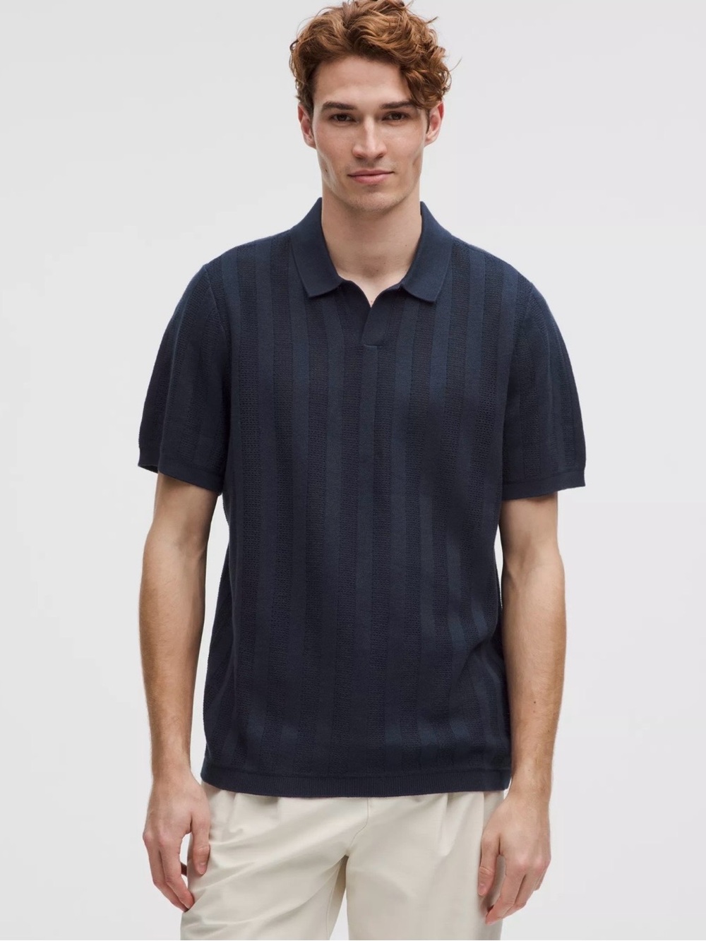 Men's lululemon cotton blend polo shirt lululemon
Navy blue size xl